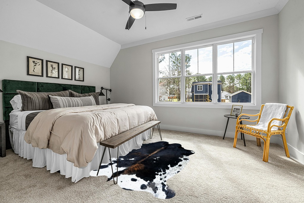 bonanza leathers Genuine Cowhide Rug Dark Tricolor Size S/L/XL 5X6/6X7/7X8 FT (XL) in Grey Traditional Bedroom with King Bed