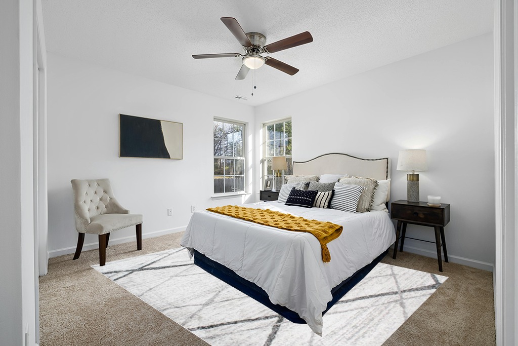 nuLOOM Thigpen Contemporary Area Rug, 7' 6" x 9' 6", Grey in White and Yellow Modern Bedroom