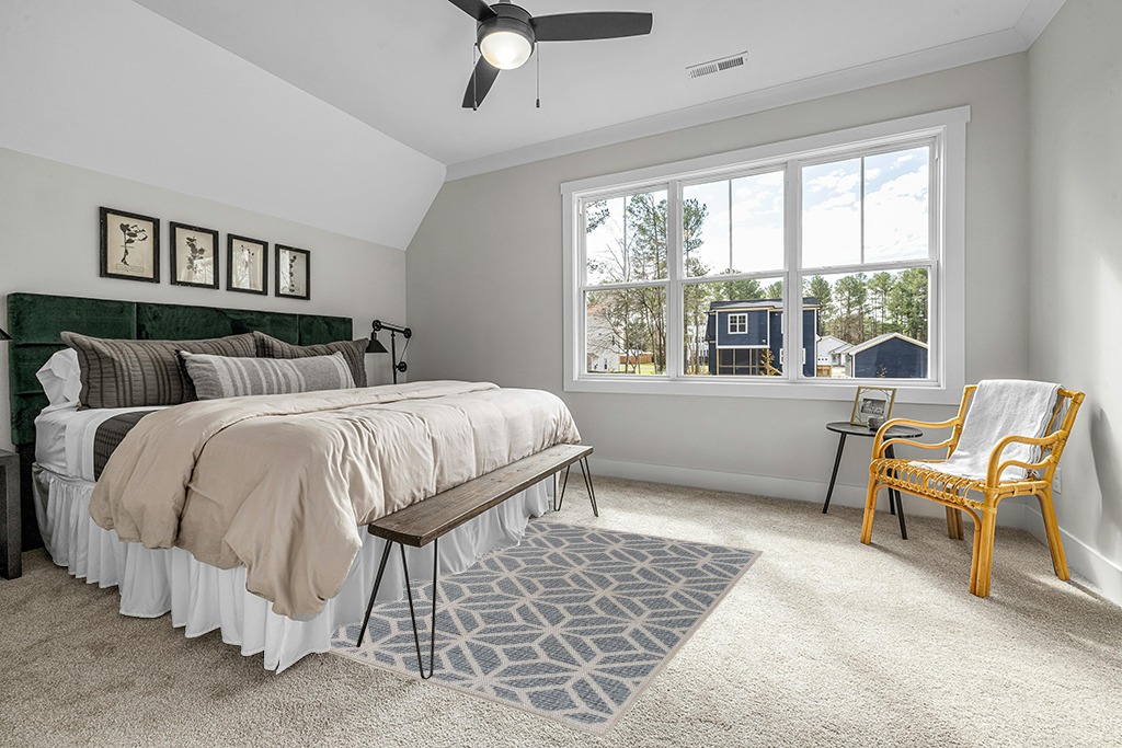 Rugshop Contemporary Geometric Design for Patio Rugs,Deck Rugs,Balcony Rugs Indoor/Outdoor Area Rug 5' x 7' Blue in Grey Traditional Bedroom with King Bed
